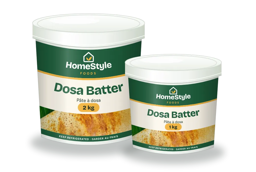 HomeStyle dosa batter in 1 kg and 2 kg tubs